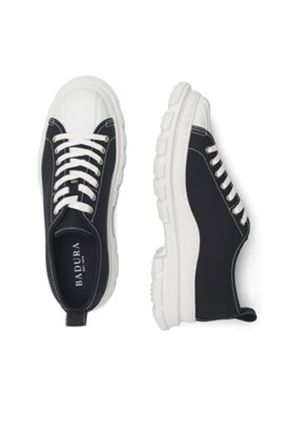 Badura Trampki OWEN-01 122AM Czarny. Kolor: czarny. Materiał: materiał