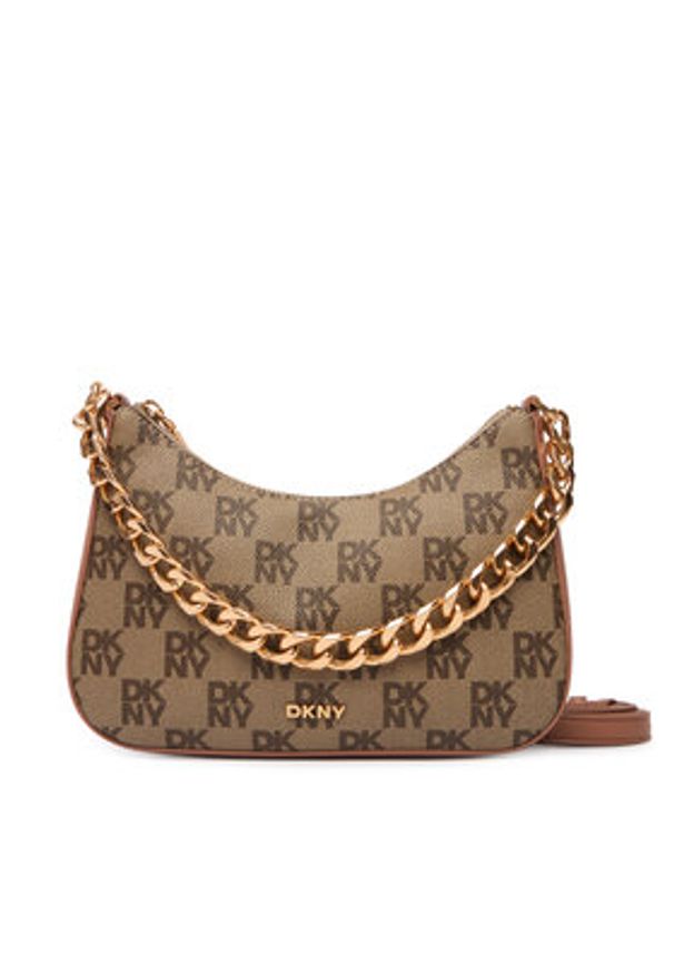 DKNY Torebka R53E6I10 Brązowy. Kolor: brązowy. Materiał: skórzane