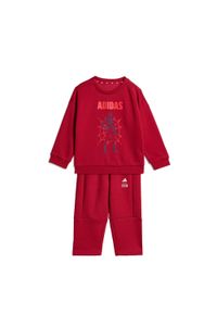 Spodnie Dresowe Adidas Marvel Spider-Man. Okazja: na co dzień, na uczelnię. Kolor: czerwony, biały, wielokolorowy. Materiał: dresówka. Wzór: motyw z bajki. Styl: casual, klasyczny, sportowy #1