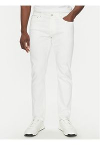 Hechter Paris Jeansy 26050 151363 Biały Slim Fit. Kolor: biały