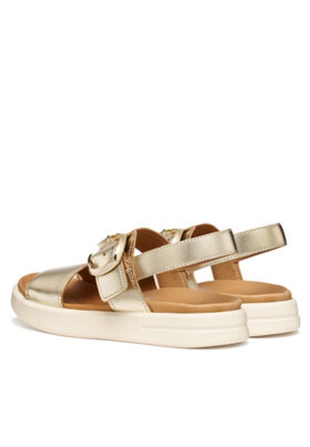 Geox Sandały D Xand 2S D65PAA 000CF C2012 Złoty. Kolor: złoty. Materiał: skóra