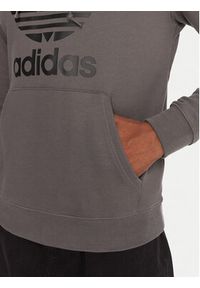 Adidas - adidas Bluza adicolor Classics Trefoil JY3765 Szary Regular Fit. Kolor: szary. Materiał: bawełna