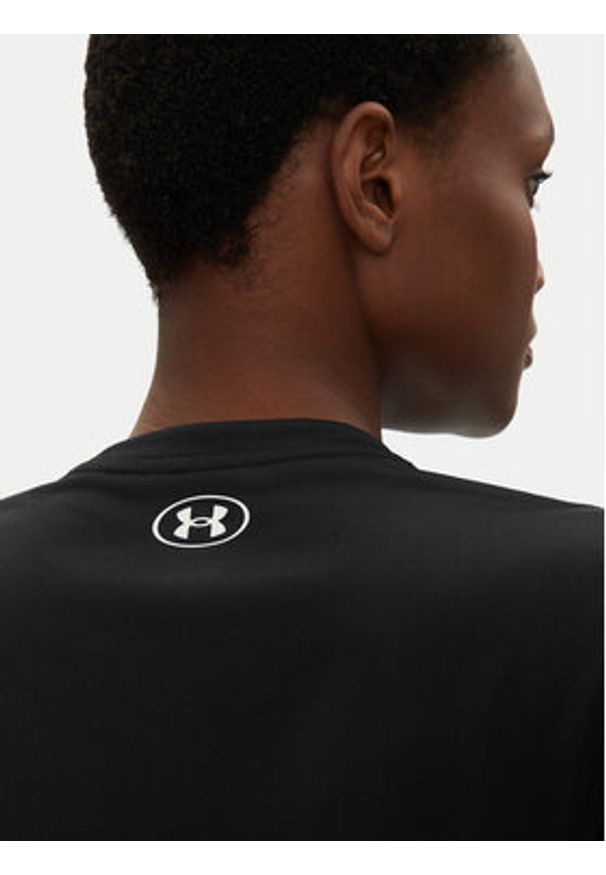 Under Armour Koszulka techniczna Rech SSC 1384231 Czarny Relaxed Fit. Kolor: czarny. Materiał: syntetyk