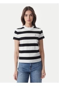 Tommy Jeans T-Shirt Flag DW0DW23801 Czarny Regular Fit. Kolor: czarny. Materiał: bawełna #1
