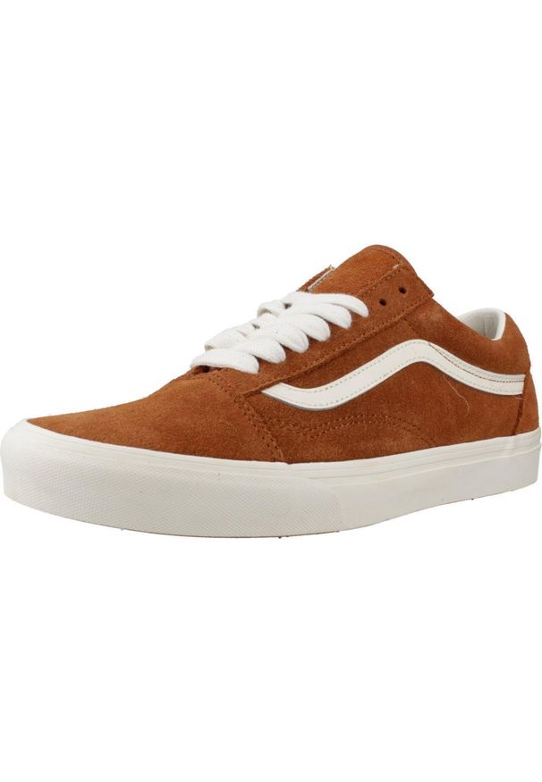 Tenisówki Vans Model Old Skool Kolor Brązowy. Kolor: brązowy. Materiał: tkanina, skóra