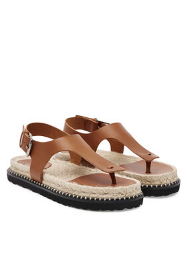 Castañer Espadryle Tokio/261 025672 Brązowy. Kolor: brązowy. Materiał: skóra