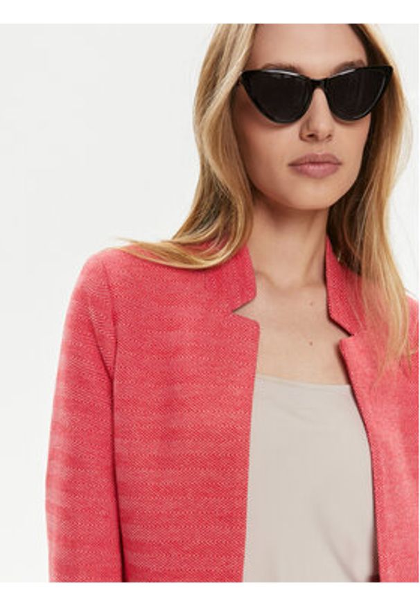 only - ONLY Marynarka Soho 15245344 Koralowy Long Line Fit. Kolor: pomarańczowy. Materiał: bawełna, syntetyk