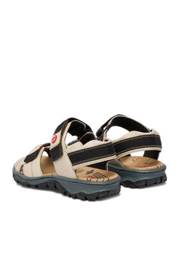 Rieker Sandały CEO-68851-80 Beżowy. Kolor: beżowy