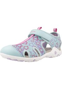 Geox - Sandały GEOX J S.WHINBERRY G. C Zielony. Kolor: zielony. Materiał: tkanina. Sezon: lato