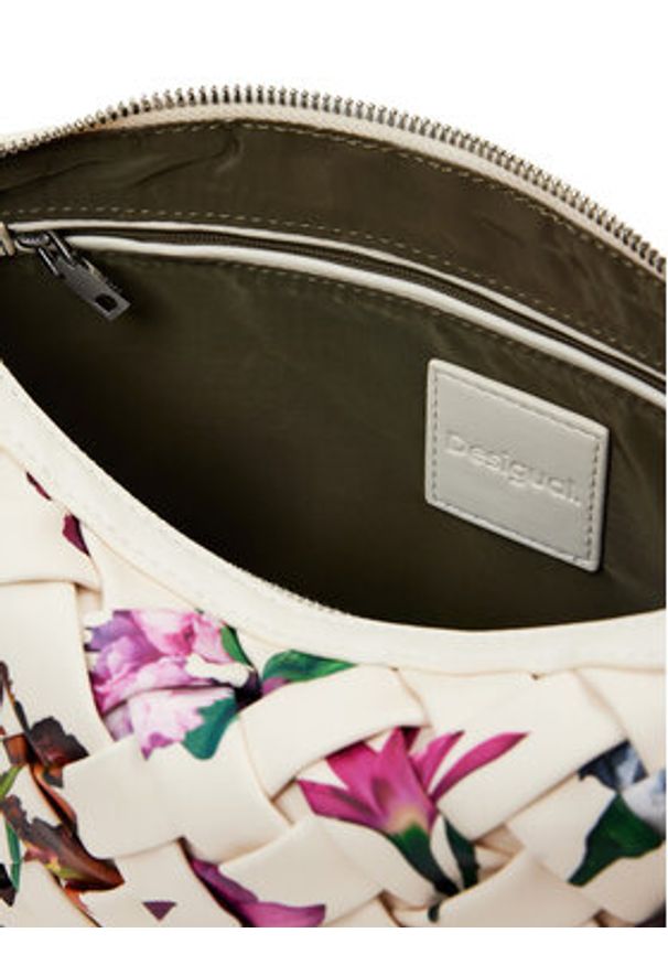 Desigual Torebka 25SAXPBQ Écru. Materiał: skórzane