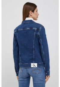 Calvin Klein Jeans Kurtka jeansowa damska kolor granatowy przejściowa. Okazja: na co dzień. Kolor: niebieski. Styl: casual #5
