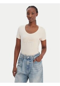 Guess T-Shirt W6GI14 K3033 Pomarańczowy Regular Fit. Kolor: pomarańczowy. Materiał: bawełna #1