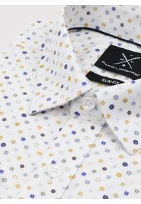 PAKO LORENTE – Męska koszula w mikrowzór P24SF-1X-020-B-S - Pako Lorente. Okazja: na co dzień. Materiał: elastan, jeans. Styl: casual