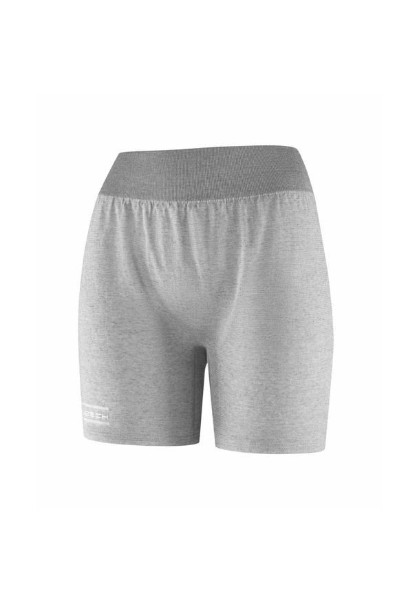 Spodenki damskie do spania z dodatkiem lnu Brubeck COMFORT NIGHT. Kolor: szary. Materiał: poliester, len, lyocell. Sport: turystyka piesza