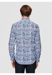 Pako Lorente - PAKO LORENTE - Koszula męska w niebieskie kwiaty. Typ kołnierza: kołnierzyk klasyczny. Kolor: niebieski. Materiał: elastan, bawełna. Długość rękawa: długi rękaw. Długość: długie. Wzór: kwiaty. Styl: klasyczny, młodzieżowy #6