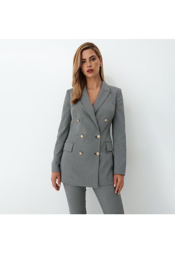 Mohito - Marynarka dwurzędowa - Biały. Kolor: biały