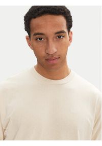 Vans T-Shirt Left Chest II VN000P1P Beżowy Loose Fit. Kolor: beżowy. Materiał: bawełna #5