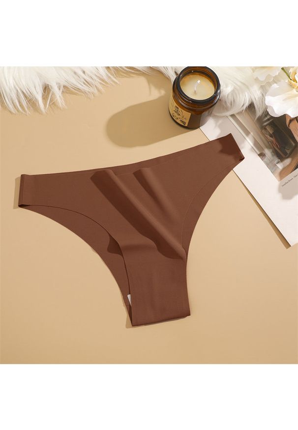Intica - Figi bezszwowe niewidoczne pod ubraniem Ghazala. Kolor: brązowy. Materiał: materiał, skóra