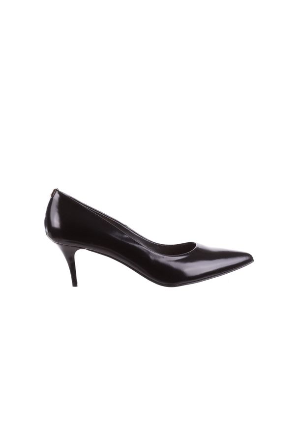 Czółenka Bayla-056 1595-1278 Czarne, Skóra naturalna - 36. Kolor: czarny. Materiał: skóra. Obcas: na obcasie. Styl: elegancki. Wysokość obcasa: niski