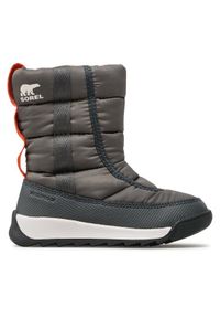 sorel - Sorel Śniegowce Childrens Whitney II Puff Mid Wp NC3873 Szary. Kolor: szary. Materiał: materiał