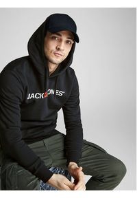 Jack & Jones Bluza Corp Old Logo 12137054 Czarny Regular Fit. Kolor: czarny. Materiał: bawełna #7