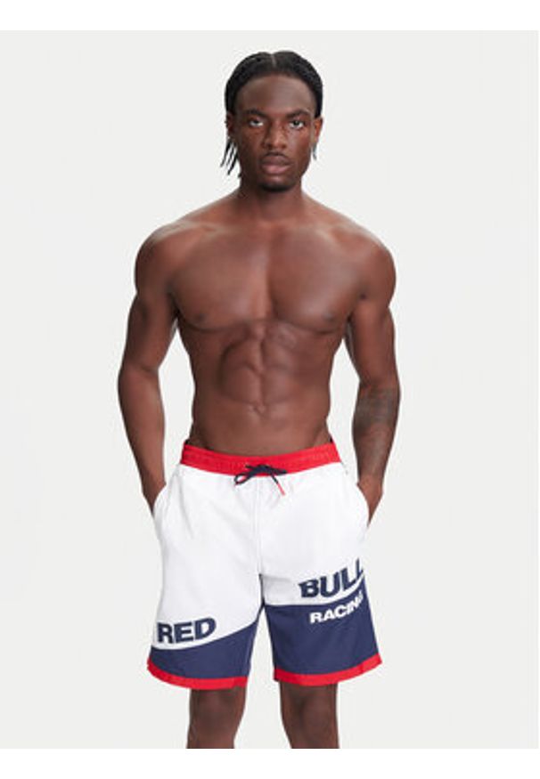 Pepe Jeans Szorty kąpielowe Red Bull Racing Block Surfer RMB10004 Granatowy Regular Fit. Kolor: niebieski. Materiał: syntetyk