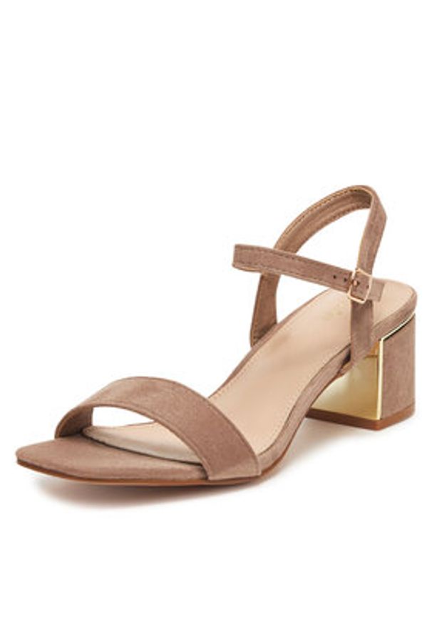 DeeZee Sandały F885-1 Brązowy. Kolor: brązowy. Materiał: materiał