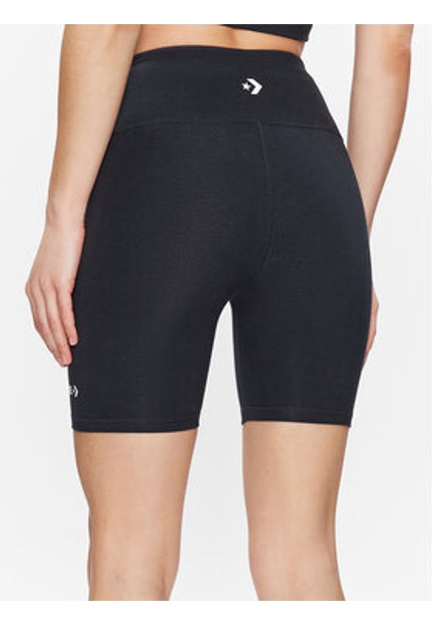 Converse Szorty sportowe Wordmark 10024539-A01 Czarny Slim Fit. Kolor: czarny. Materiał: bawełna