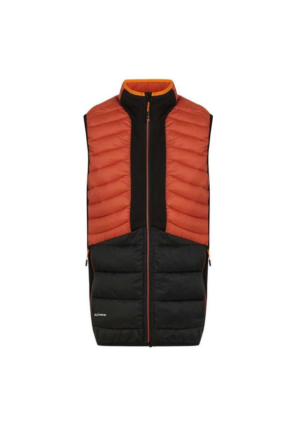 Regatta - Męska Kamizelka Hybrydowa Leedre. Kolor: czerwony, wielokolorowy, czarny. Sport: turystyka piesza