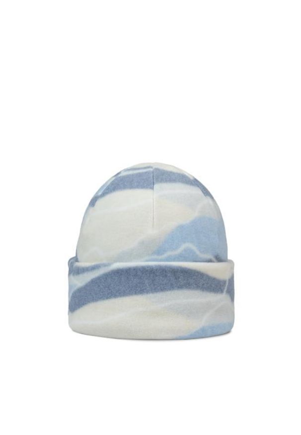 Buff - Czapka BUFF POLAR PRINTS BEANIE AGUAR. Kolor: niebieski. Materiał: polar. Wzór: nadruk. Sezon: zima. Styl: sportowy