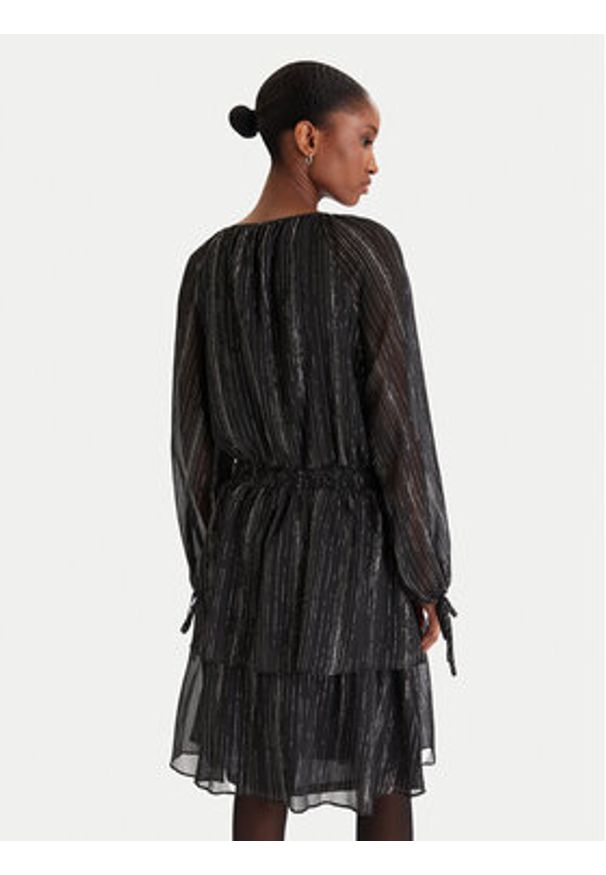 DKNY Sukienka koktajlowa DD5H1H71 Czarny Regular Fit. Kolor: czarny. Materiał: syntetyk. Styl: wizytowy