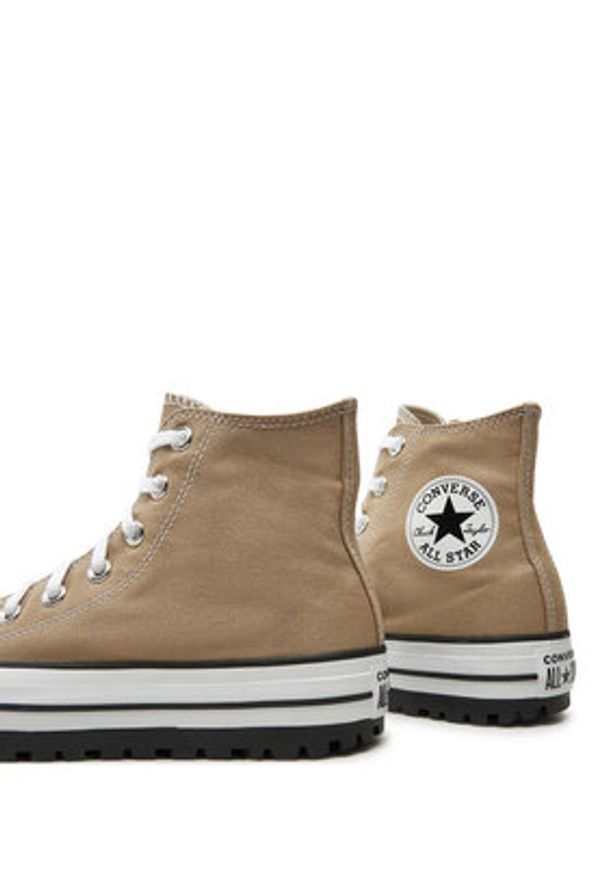 Converse Trampki Chuck Taylor All Star City Trek Hi A10189C Beżowy. Kolor: beżowy. Materiał: materiał