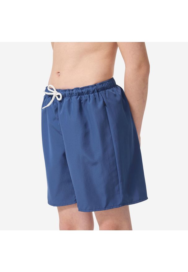 Decathlon - Spodenki surfingowe dla dzieci Olaian 100. Kolor: niebieski. Materiał: poliester, materiał