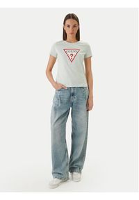 Guess T-Shirt W1YI1B I3Z14 Zielony Regular Fit. Kolor: zielony. Materiał: bawełna #4