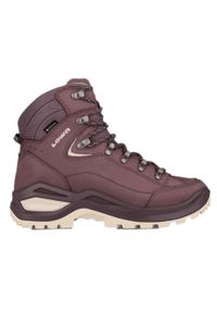 Buty trekkingowe damskie Lowa Renegade Evo Mid Gtx. Wysokość cholewki: za kostkę. Kolor: różowy. Materiał: zamsz, tkanina. Szerokość cholewki: normalna