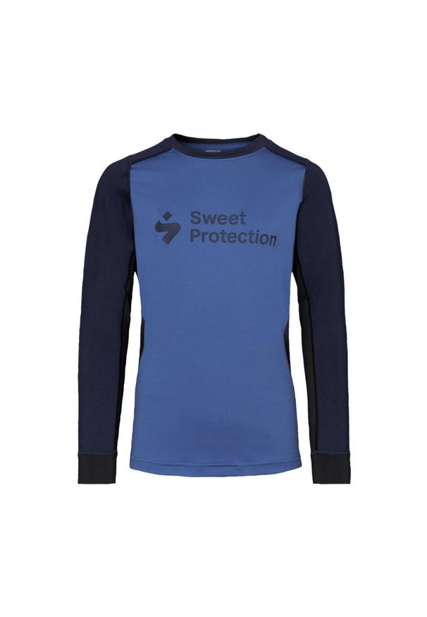 Dziecięcy dżersej z długim rękawem Sweet Protection Hunter. Kolor: niebieski. Materiał: jersey. Długość rękawa: długi rękaw. Długość: długie. Sport: kolarstwo