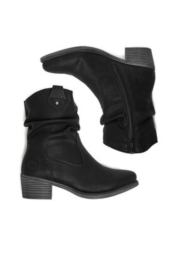 Rieker Kowbojki CEO-73170-00 Czarny. Kolor: czarny. Materiał: syntetyk, materiał