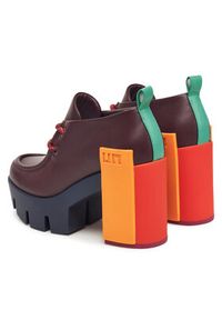United Nude Półbuty Grip Moc Mid 1095792416 Bordowy. Kolor: czerwony. Materiał: skóra #5