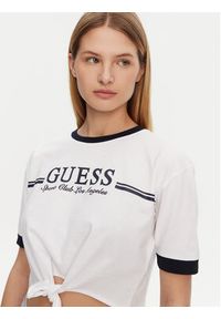 Guess T-Shirt V5GI05 I3Z14 Biały Regular Fit. Kolor: biały. Materiał: bawełna #4