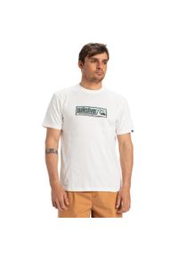 Quiksilver - Koszulka z krótkim rękawem dla Mężczyzn EVO ENDLESS Biały. Kolor: biały. Materiał: materiał, bawełna. Długość rękawa: krótki rękaw. Długość: krótkie
