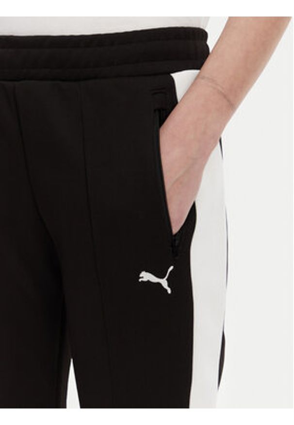 Puma Spodnie dresowe T7 Always On 629798 Czarny Slim Fit. Kolor: czarny. Materiał: syntetyk, bawełna