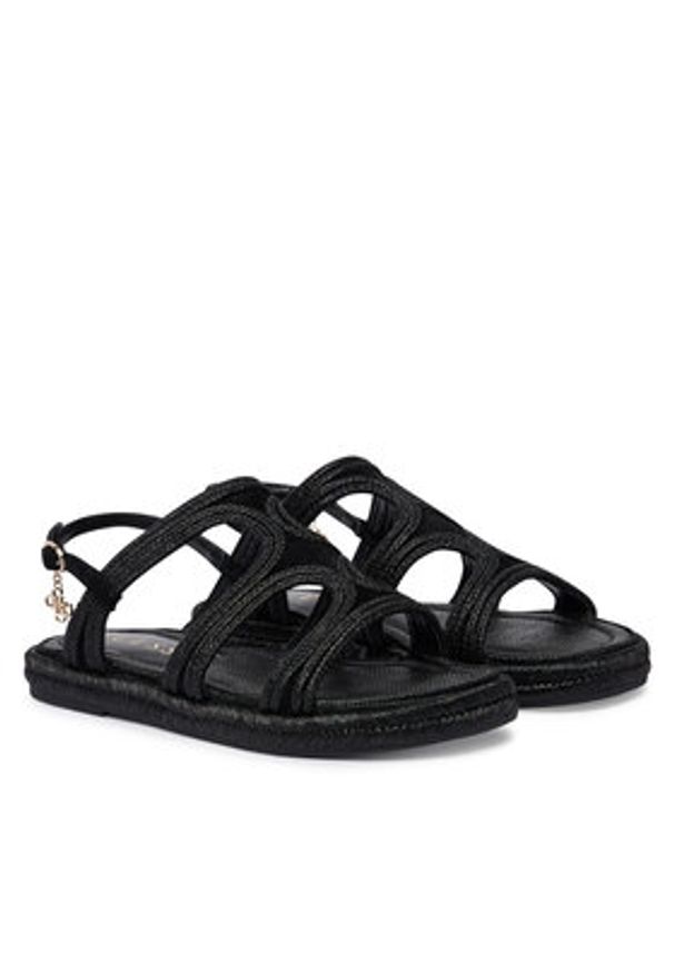 Guess Sandały FLJKLR FAB03 Czarny. Kolor: czarny. Materiał: syntetyk