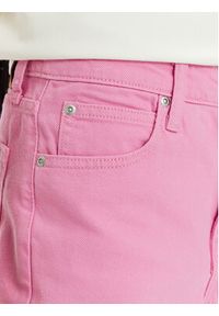 Lee Szorty jeansowe Carol 112350053 Różowy Regular Fit. Kolor: różowy. Materiał: bawełna