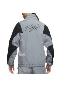 Nike - Kurtka męska nike air jordan flight suit jacket smoke grey. Kolor: szary. Materiał: dresówka
