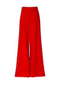 AGGI - Czerwone eleganckie spodnie Rebecca. Kolor: czerwony. Materiał: tkanina. Styl: elegancki