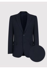 Pako Lorente - PAKO LORENTE – Marynarka garniturowa w kolorze granatowym. Okazja: na spotkanie biznesowe. Kolor: niebieski. Materiał: wełna, poliester. Wzór: gładki. Styl: biznesowy