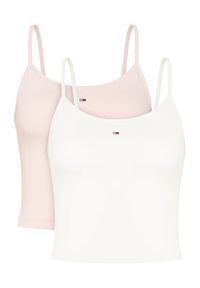 Tommy Jeans Komplet 2 topów Essential DW0DW18148 Kolorowy Regular Fit. Materiał: bawełna. Wzór: kolorowy #9