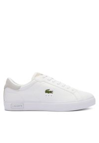 Lacoste Sneakersy Powercourt Logo 747SMA0082 Biały. Kolor: biały #1