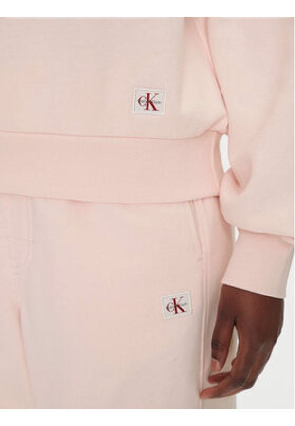 Calvin Klein Jeans Bluza LV047B238G Różowy Regular Fit. Kolor: różowy. Materiał: bawełna