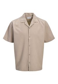 Jack & Jones Koszula Global 12295551 Beżowy Relaxed Fit. Kolor: beżowy. Materiał: bawełna #6